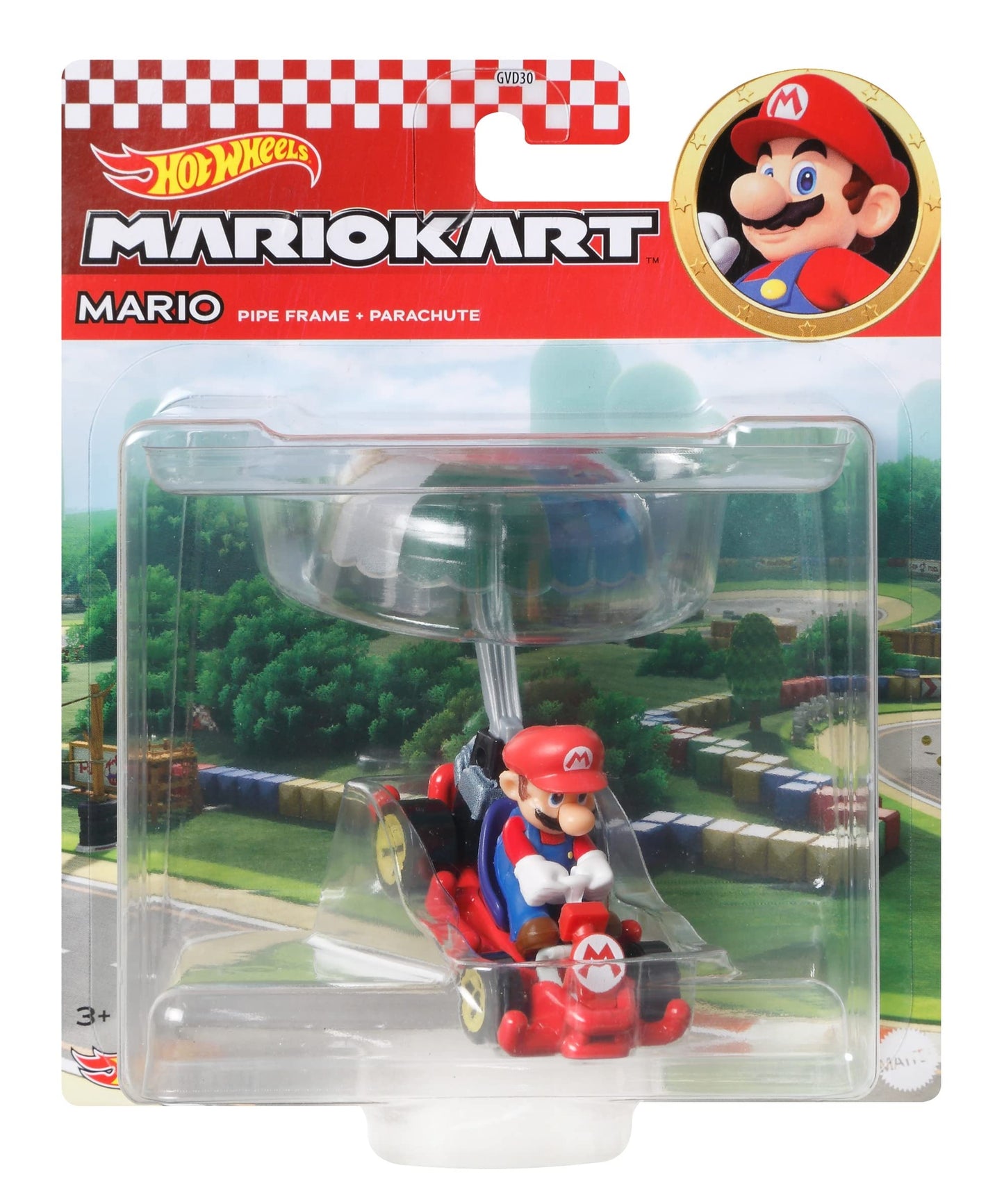 Hot Wheels Mario Kart Mario Pip Frame Parachute Car
