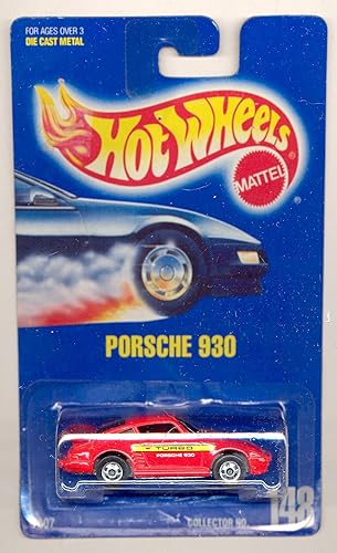 Hot Wheels Mattel Porsche 930 148 Blue Card 1991