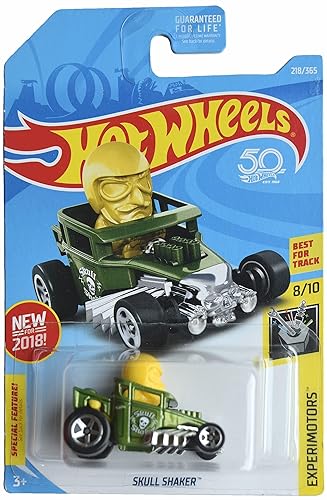 Hot Wheels Skull Shaker, Experimotors 8/10 [Green/Yellow]