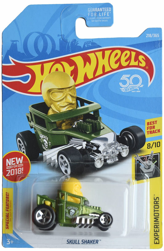 Hot Wheels Skull Shaker, Experimotors 8/10 [Green/Yellow]