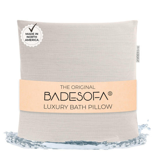 BADESOFA® Luxury Bath Pillow M - Lusciously Soft & Comfortable Tub Pillow for Bathtub - Washable & Quick-Drying Bath Back Pillow - Non-Slip Full Body Beauty and Personal Care BADESOFA