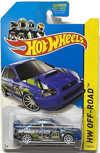 Hot Wheels Subaru Impreza WRX 2014 Road Rally Hw Off-Road Blue Subaru Impreza WRX 1:64 Scale Collectible Die Cast Metal Toy Car Model #108/250