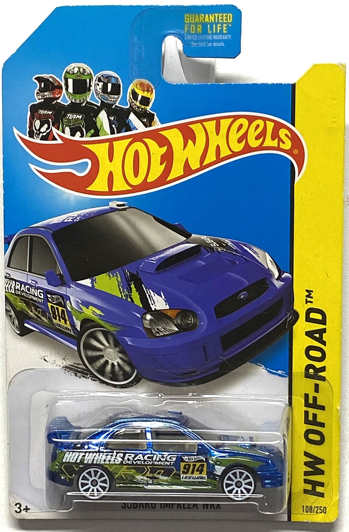 Hot Wheels Subaru Impreza WRX 2014 Road Rally Hw Off-Road Blue Subaru Impreza WRX 1:64 Scale Collectible Die Cast Metal Toy Car Model #108/250