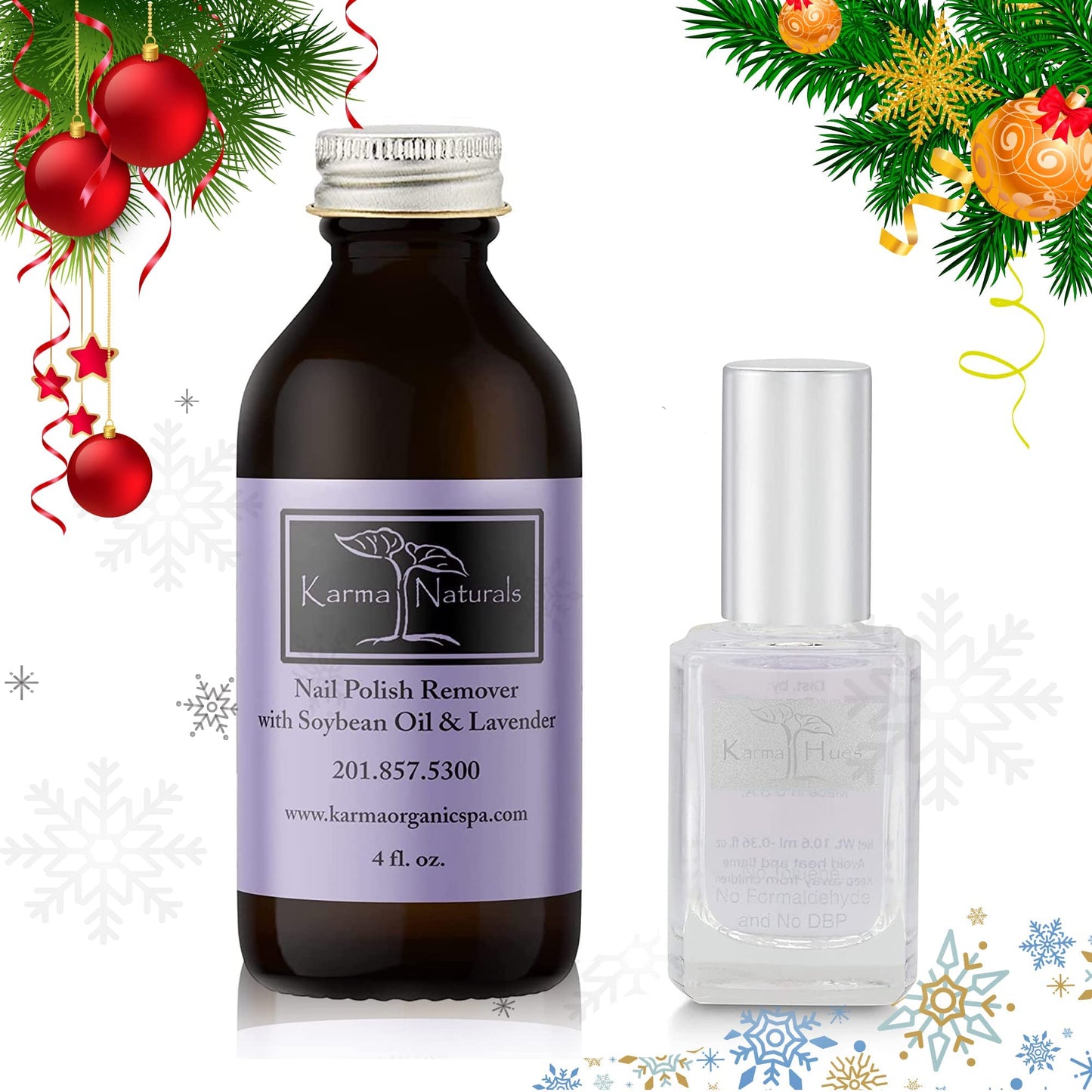 Karma Organic Natural Two in One Base Coat/Top Coat for Women- Non-Toxic Nail Treatment Vegan Cruelty-Free Beauty & Personal Care karma organic