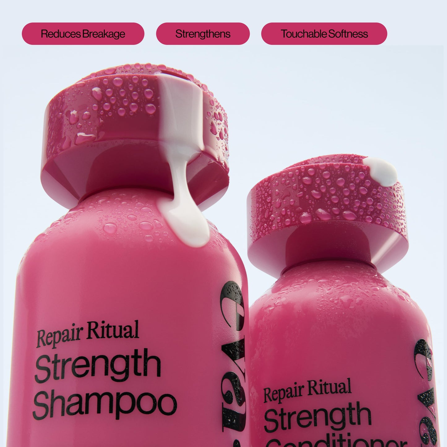 Eva NYC Ritual Repair Shampoo and Conditioner Set - Protect and Strengthen Dry, Damaged Hair with Bond Technology + Red Algae - Reduce Breakage