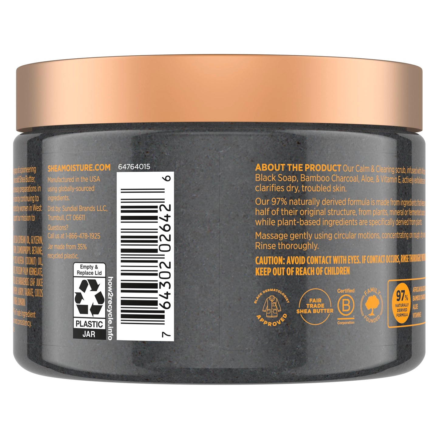 SheaMoisture Sugar Body Scrub African Black Soap for healthy, glowing skin African black soap with 24h shea moisture nutrients 12 oz Beauty & Personal Care Shea Moisture