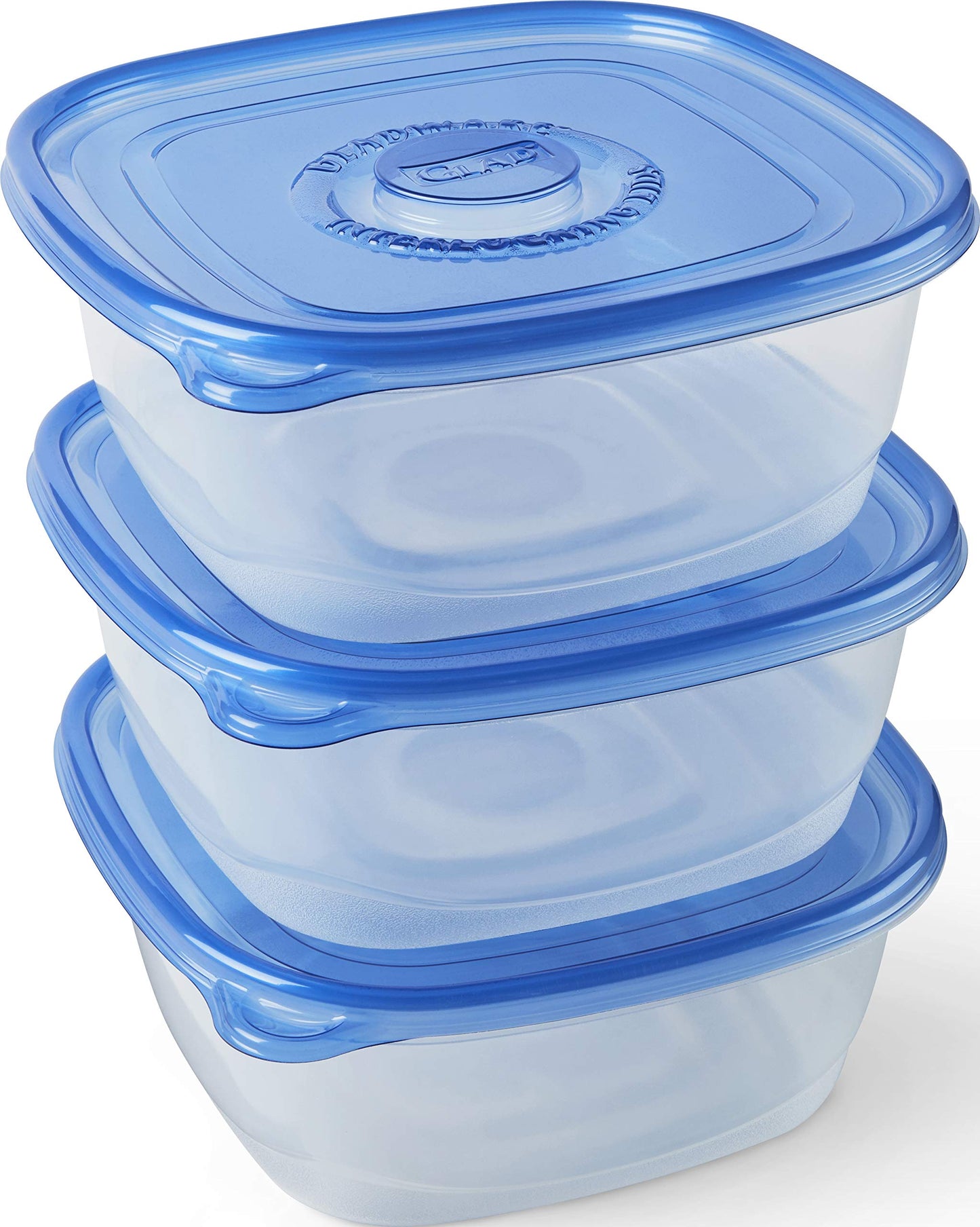 GladWare Family Size Food Storage Containers, XL | Large Square Food Storage, Containers Hold up to 104 Ounces of Food, Large Set 3 Count Food…