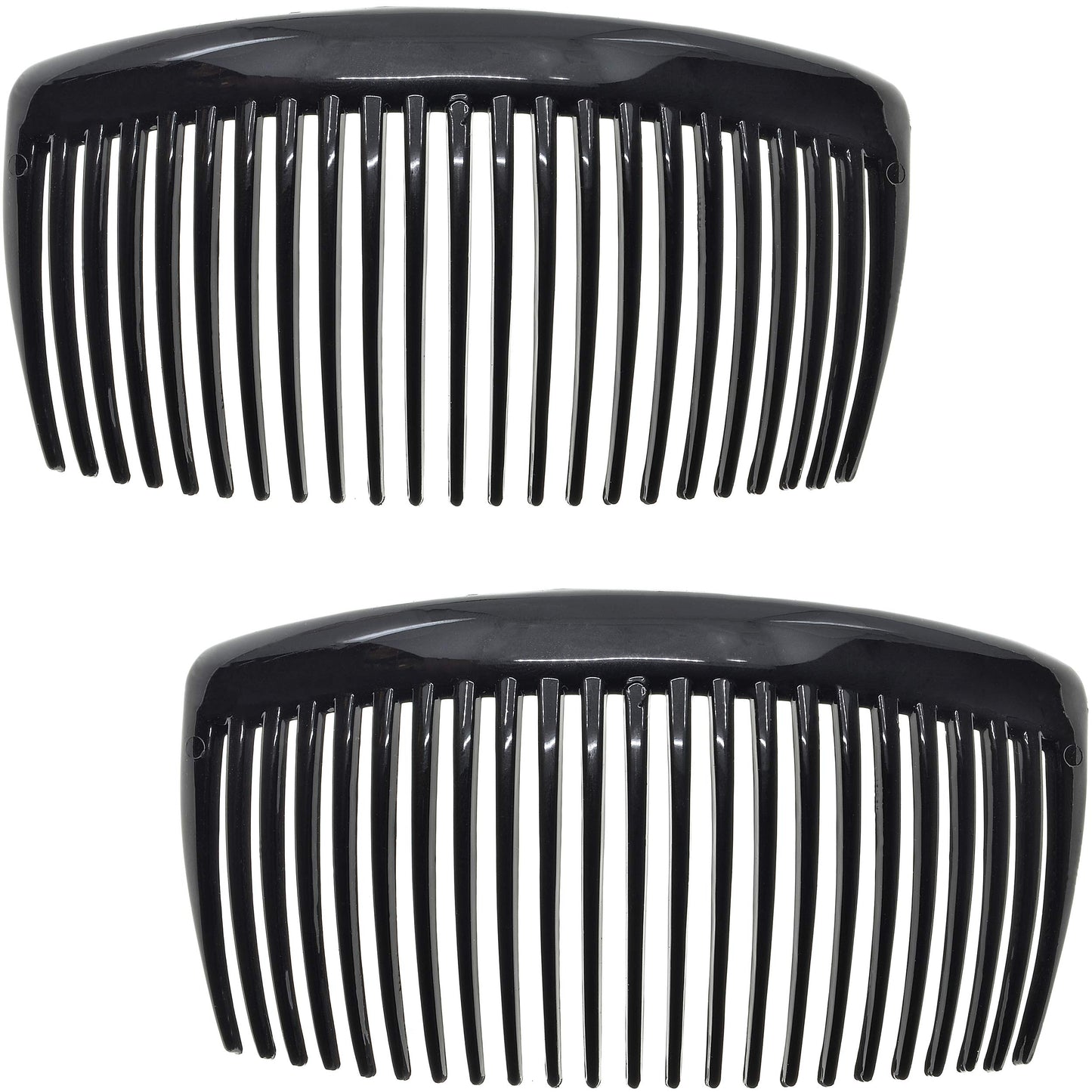 Camila Paris CP2910 French Side Combs Large Curved, Black French Twist Hair Combs Decorative, Strong Hold Hair Clips for Women Bun Chignon Up-Do, No Beauty and Personal Care Camila Default Title