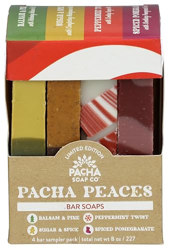 Pacha Soap Pacha Peaces Seasonal Scents Bar Soap 4ct, 8 OZ