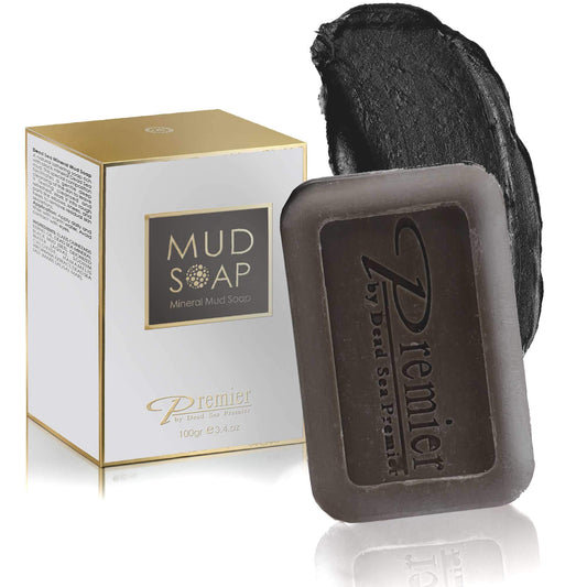Premier Dead Sea Mineral MUD bar Natural body wash, face wash, hand soap, for all Skin Types. Therapeutic and Antibacterial, helps with Acne, Rosacea Beauty & Personal Care Premier