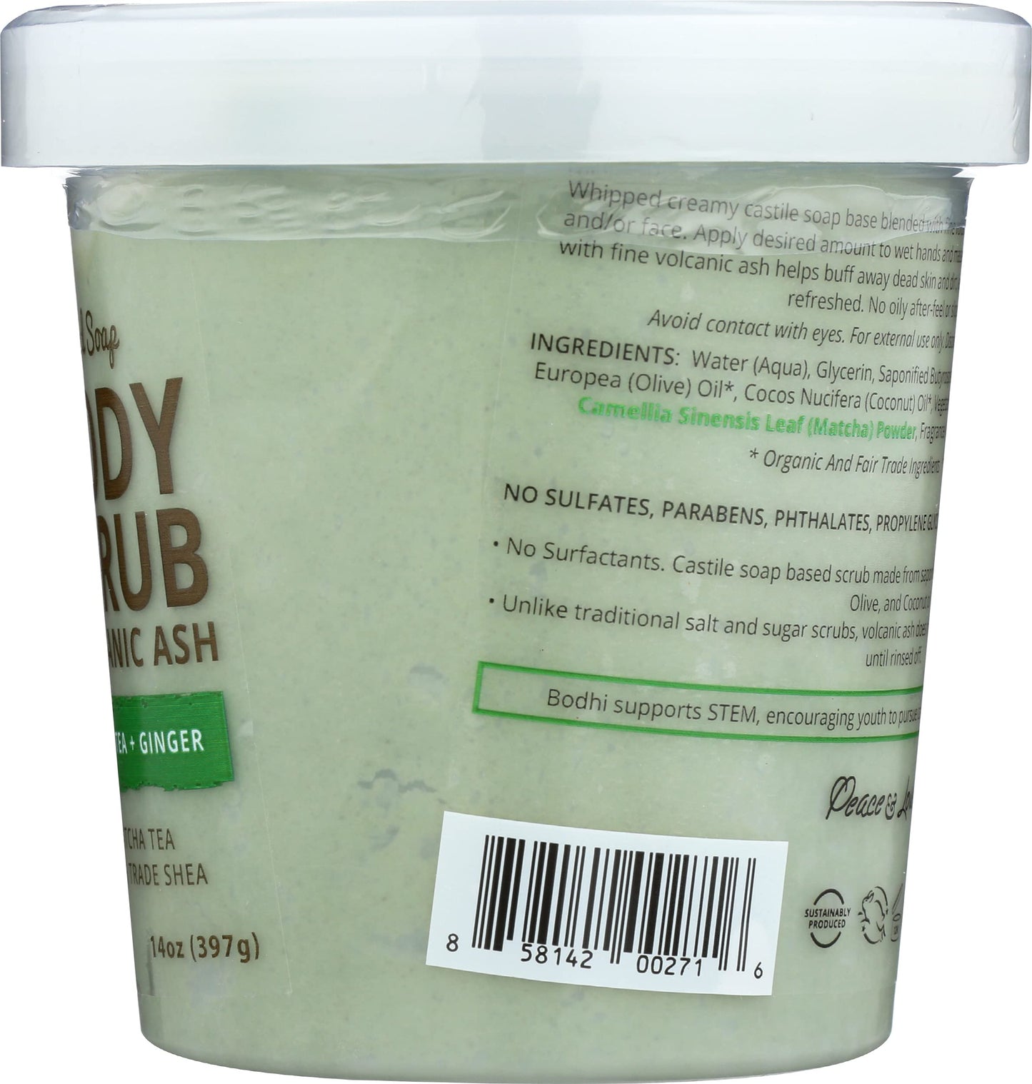 BODHI HANDMADE SOAP White Tea Ginger Whipped Soap, 14 OZ Beauty & Personal Care BODHI