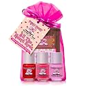 Piggy Paint | 100% Non-Toxic Girls Nail Polish | Safe, Cruelty-free, Vegan, & Low Odor for Kids | All the Heart Eyes (3 Polish + Nail Art Gift Set) Beauty & Personal Care Piggy Paint