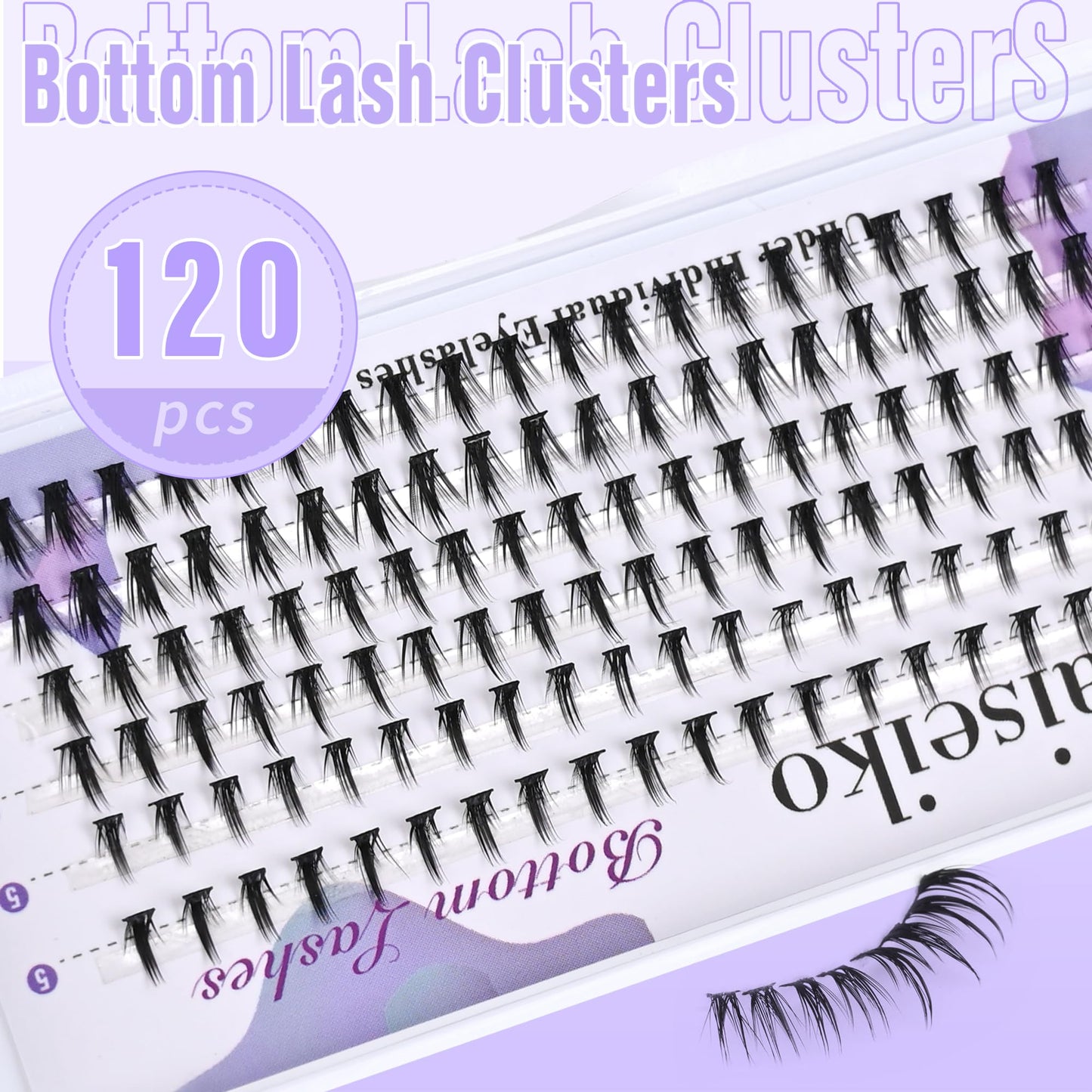 Bottom Lash Clusters DIY Lash Extension Lower Individual Lashes 120pcs Wispy Natural Look Lower Eyelash Clusters Short Individual Cluster Lashes Manga Beauty and Personal Care Yaiseiko