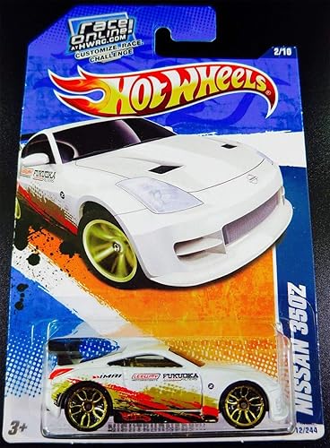 Hot Wheels 2011 Nissan 350Z Nightburnerz Race Online Card 1:64 Scale