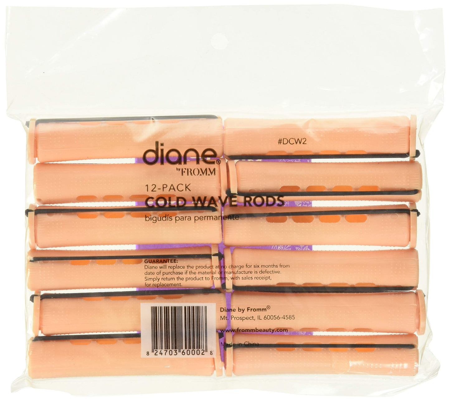 Diane Cold Wave Rods, Sand, 11/16", Set of 12
