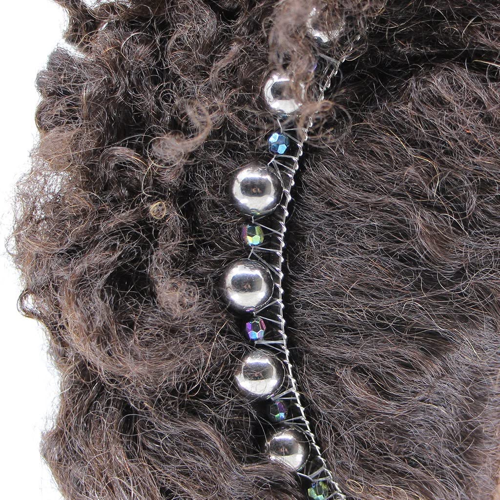 HairZing Stretchy Banana Hair Clip - Sturdy Hold, No Damage, Creases or Pain (Faux Pearl, Large)