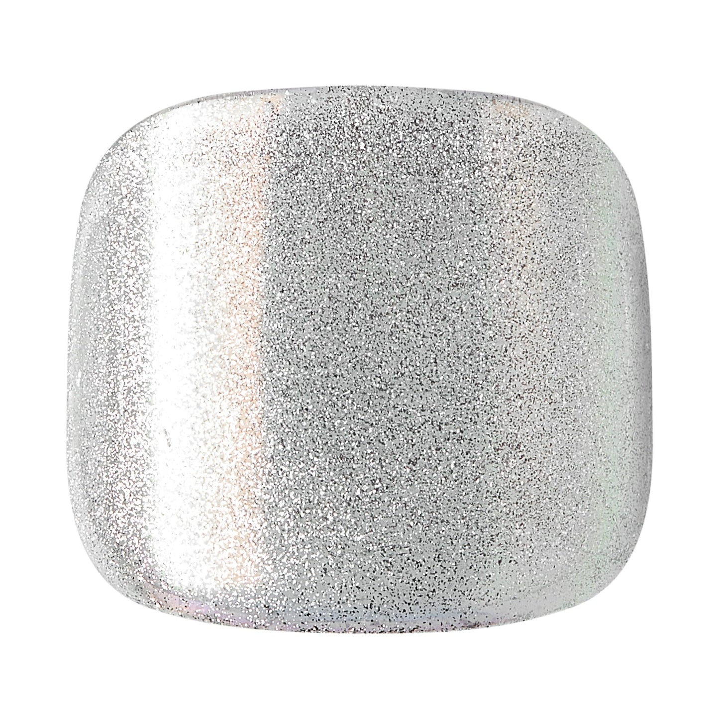 KISS Impress Premium No Glue Pedi Press-On Toenails, Sparkling White Silver, Silver Glitter, Squoval Shape, Includes 24 Nails, Prep Pad, 1 Manicure Beauty & Personal Care KISS