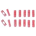 12pc Small Mini Tiny Snap On (Clip-On) Hair Rollers PINK