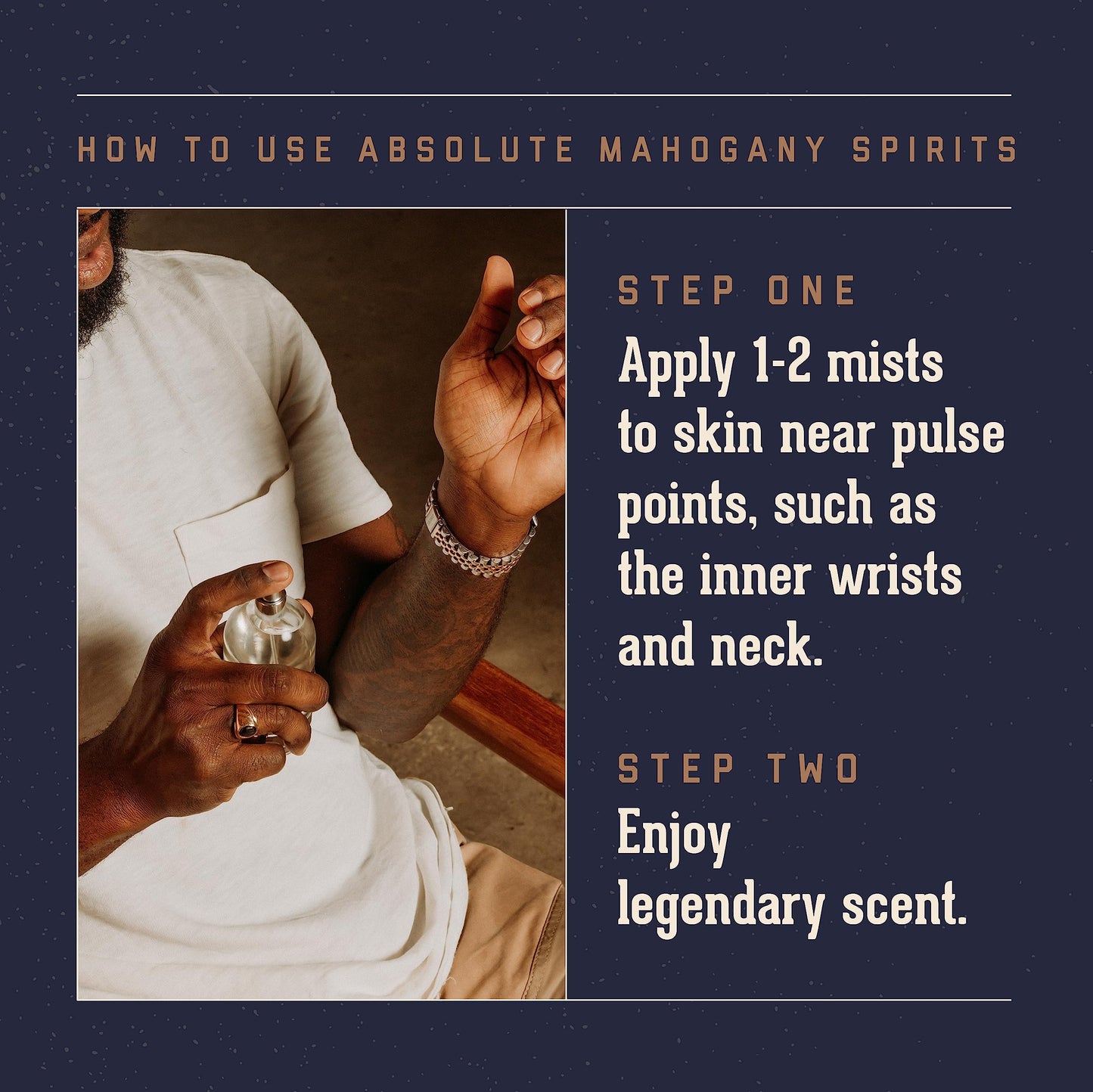 Men’s Cologne, Absolute Mahogany Fragrance, 3.4 fl. oz - Long-Lasting Eau de Parfum for Men, Sweet Scent with Woodsy Undertones - Eau de Toilette