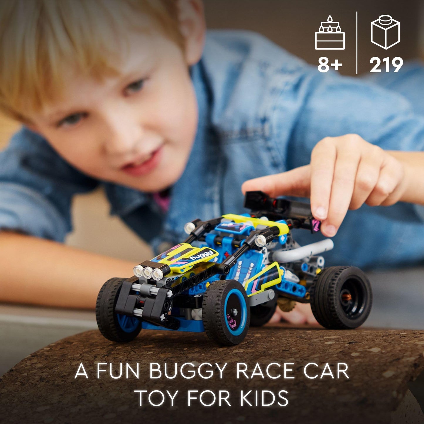 LEGO Technic Off-Road Race Buggy 42164, Buildable Car with 4-Cylinder Engine & Suspension, Cool Rally Toy for Boys & Girls Ages 8+