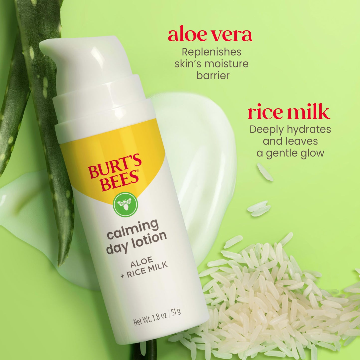 Burt’s Bees Sensitive Skin Bundle, Gentle Cream Facial Cleanser with Aloe and Moisturizing Face Cream with Aloe and Rice Milk, Natural Origin Beauty and Personal Care Burt's Bees