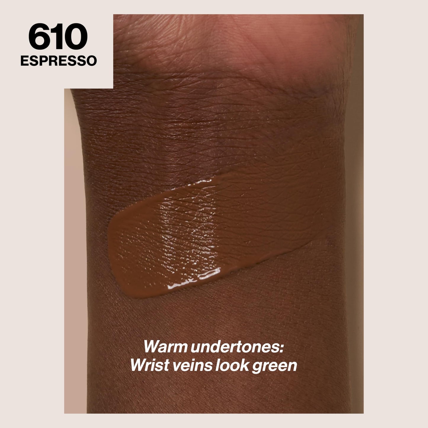 Revlon Liquid Foundation, ColorStay Face Makeup for Combination & Oily Skin, SPF 15, Medium-Full Coverage with Matte Finish, Espresso (610), 1.0 oz