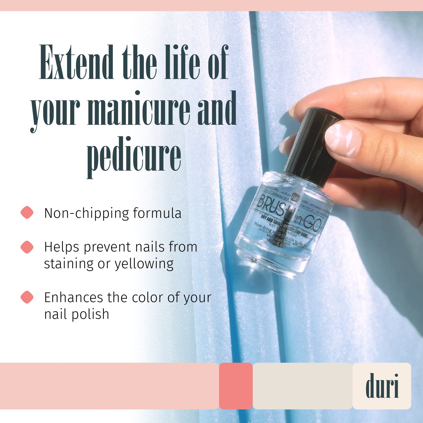 duri Brush'n Go Top Coat and Drop'n Go Drying Drops