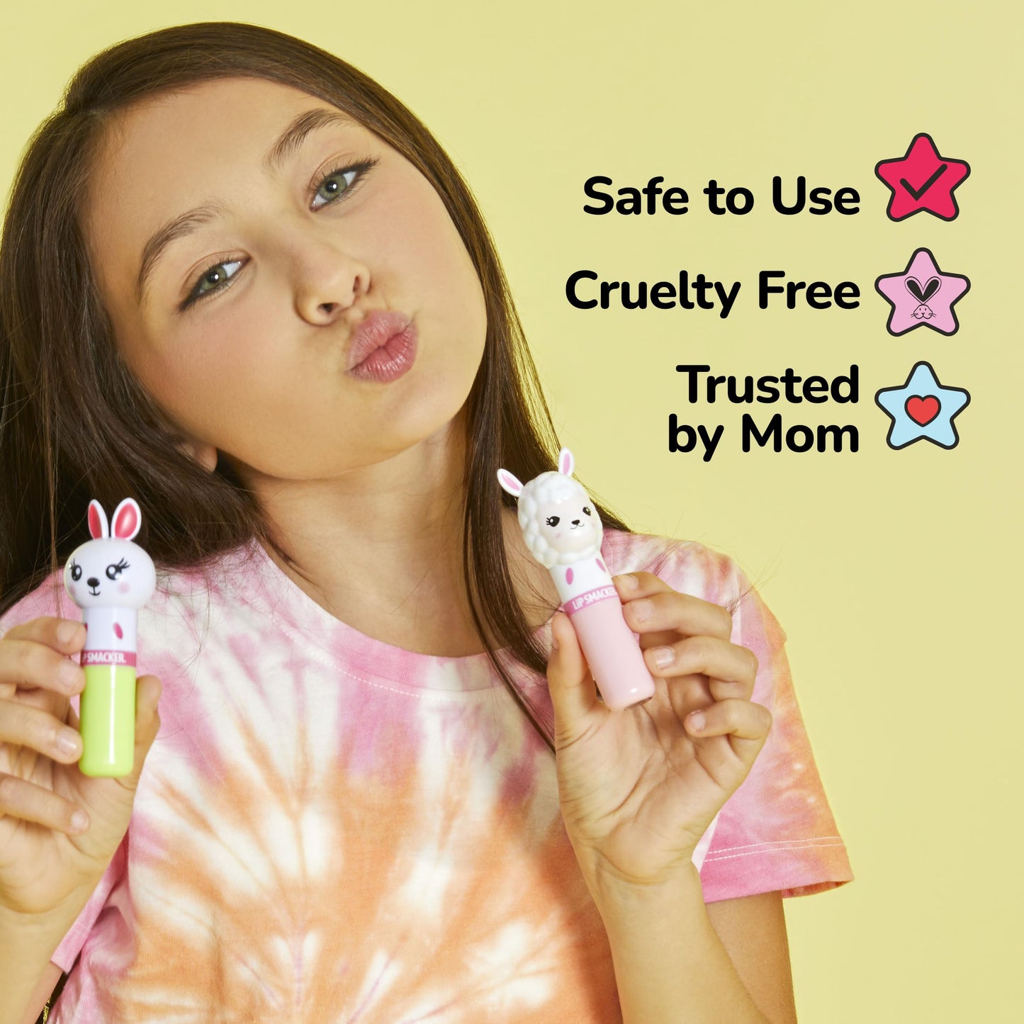 Lip Smacker Lippy Pal Fox Lip Balm Clear Matte Finish, Foxy Apple Flavored, Moisturizing, For Kids