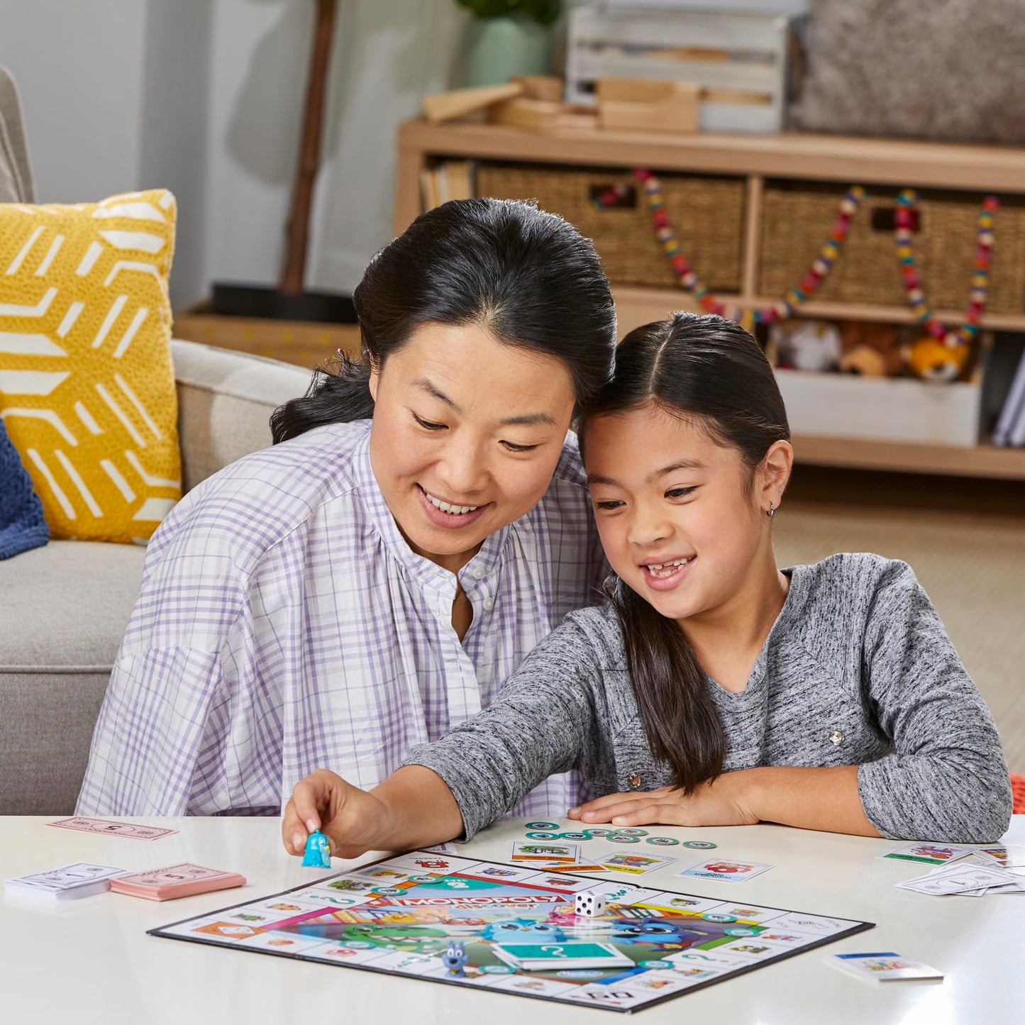 Monopoly Discover Board Game for Kids Ages 4+, Fun Game for Families, 2-Sided Gameboard for 2-4 players, 2 Levels of Play, Playful Teaching Tools…