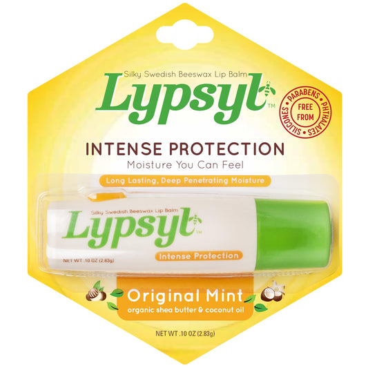 Lypsyl Intense Protection Original Mint, Lip Balm 0.10 oz (Pack of 10)