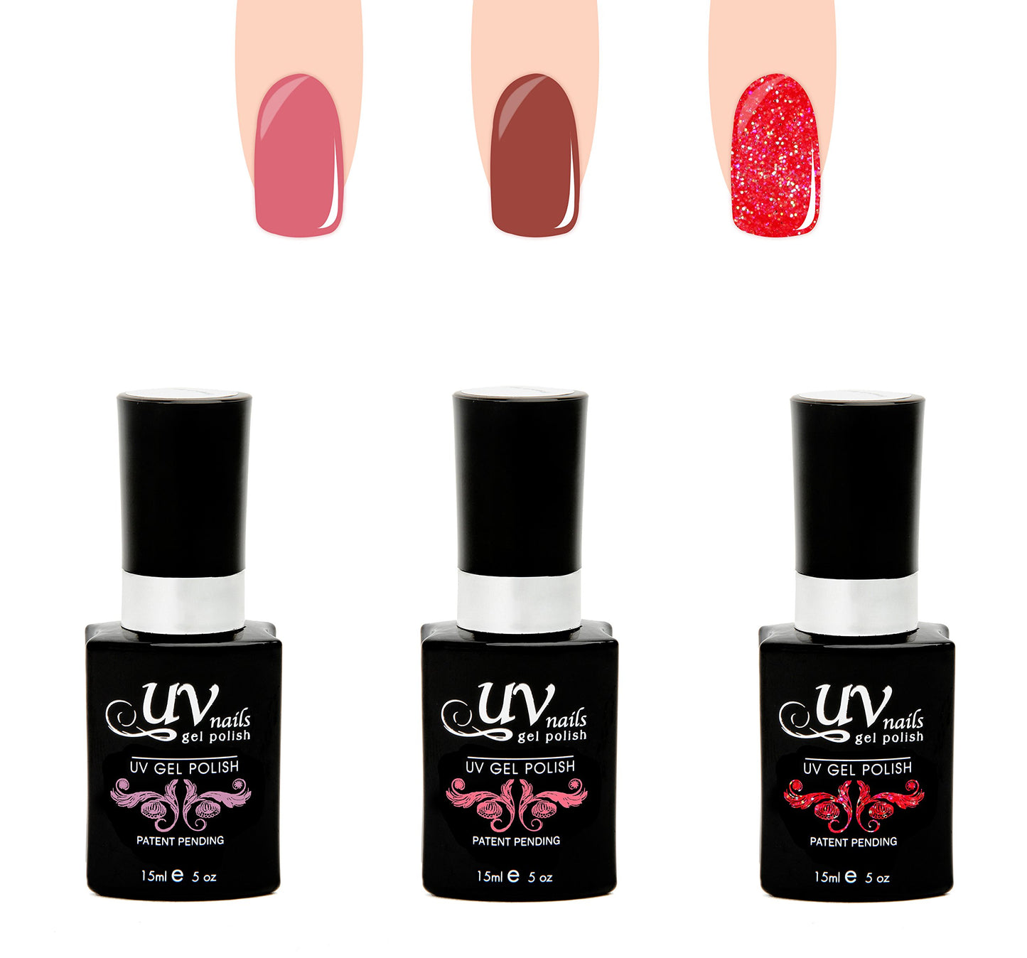 UV-Nails Gaia Set of 3 UV or LED gel polish Beauty & Personal Care UV-NAILS