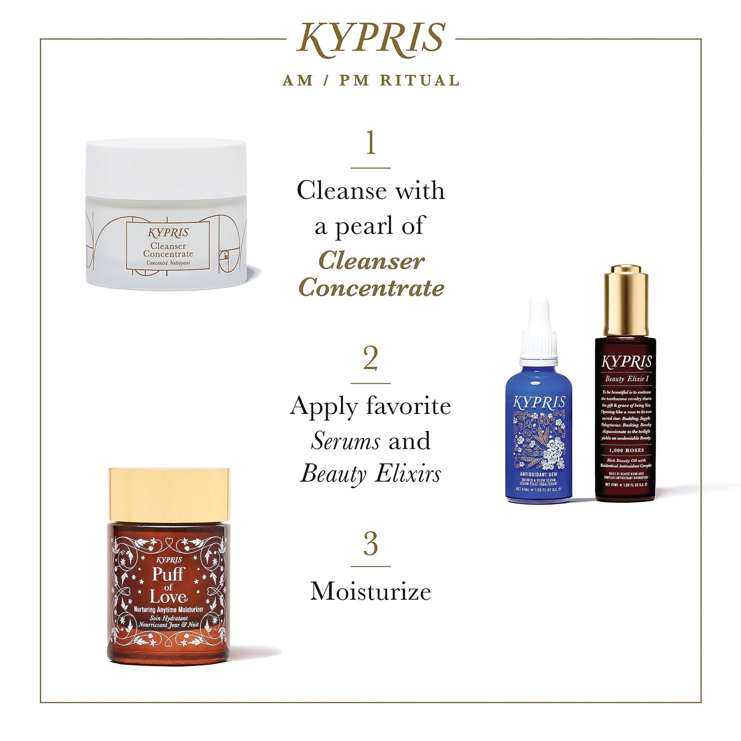 KYPRIS, Cleanser Concentrate Gentle, Non Foaming, Creme Cleanser, Soothing & Softening, Moringa Shea & Fermented Extracts (2.4 fl oz / 70 ml)