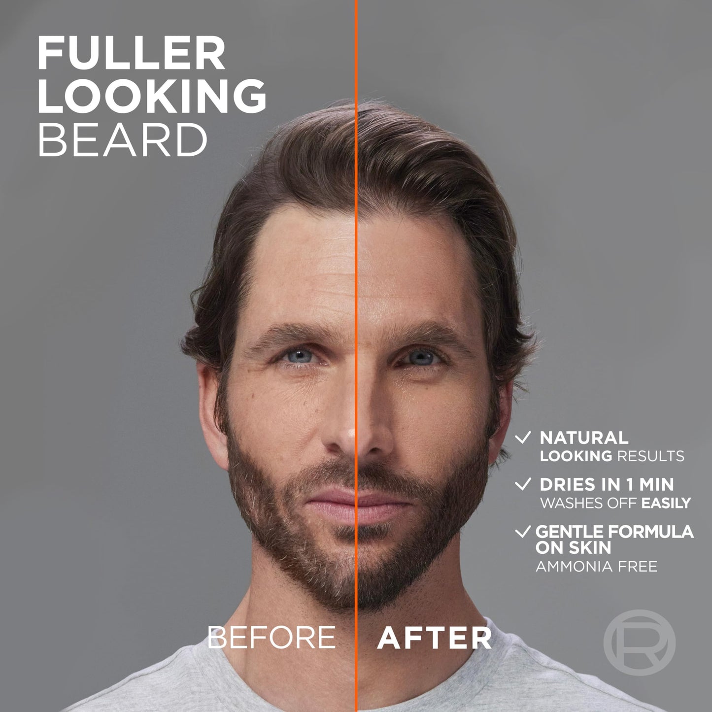 L’Oreal Paris Men Expert Instant Temporary Beard Color, Beard Filler for a Natural and Fuller-Looking Beard, 05 Light Medium Brown, 0.05 Fl Oz