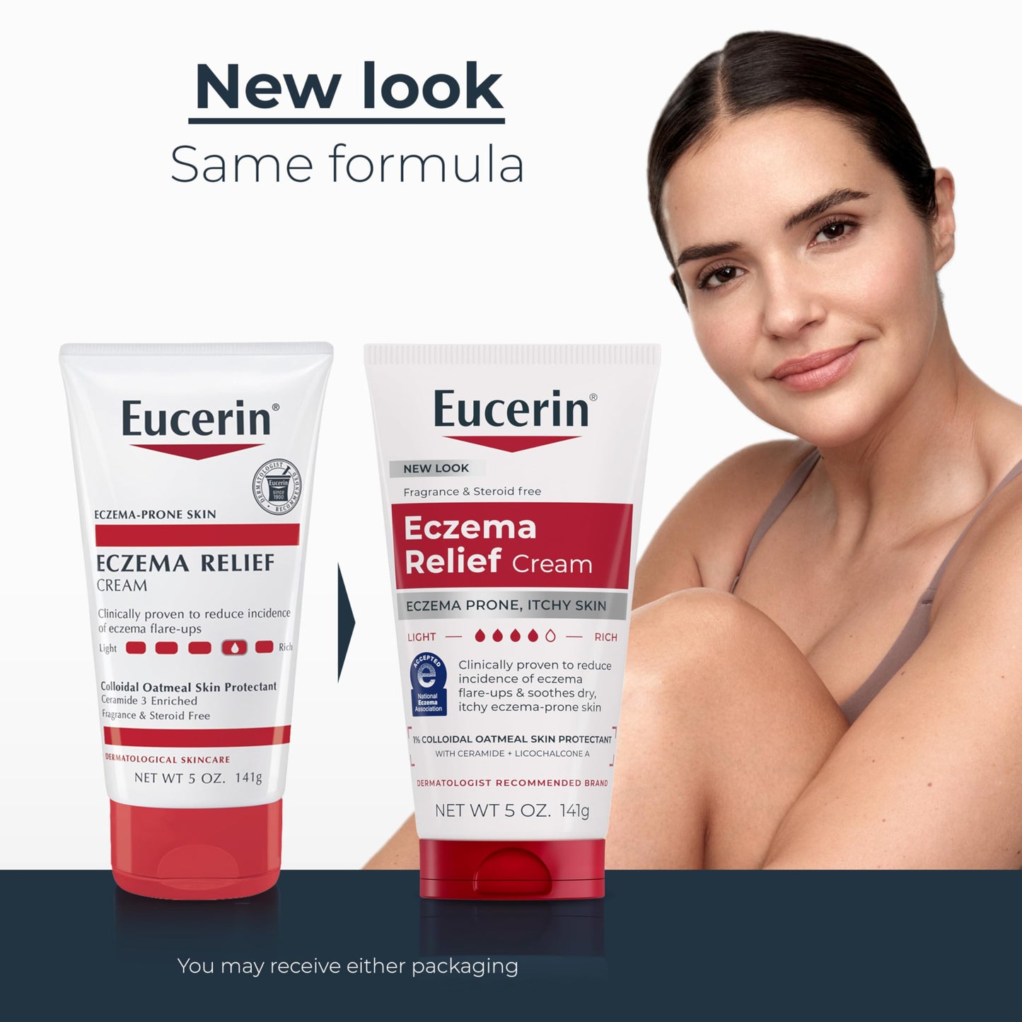 Eucerin Eczema Relief Body Cream, Colloidal Oatmeal Enriched, Steroid Free Eczema Cream, 5 OZ Tube Beauty & Personal Care Eucerin