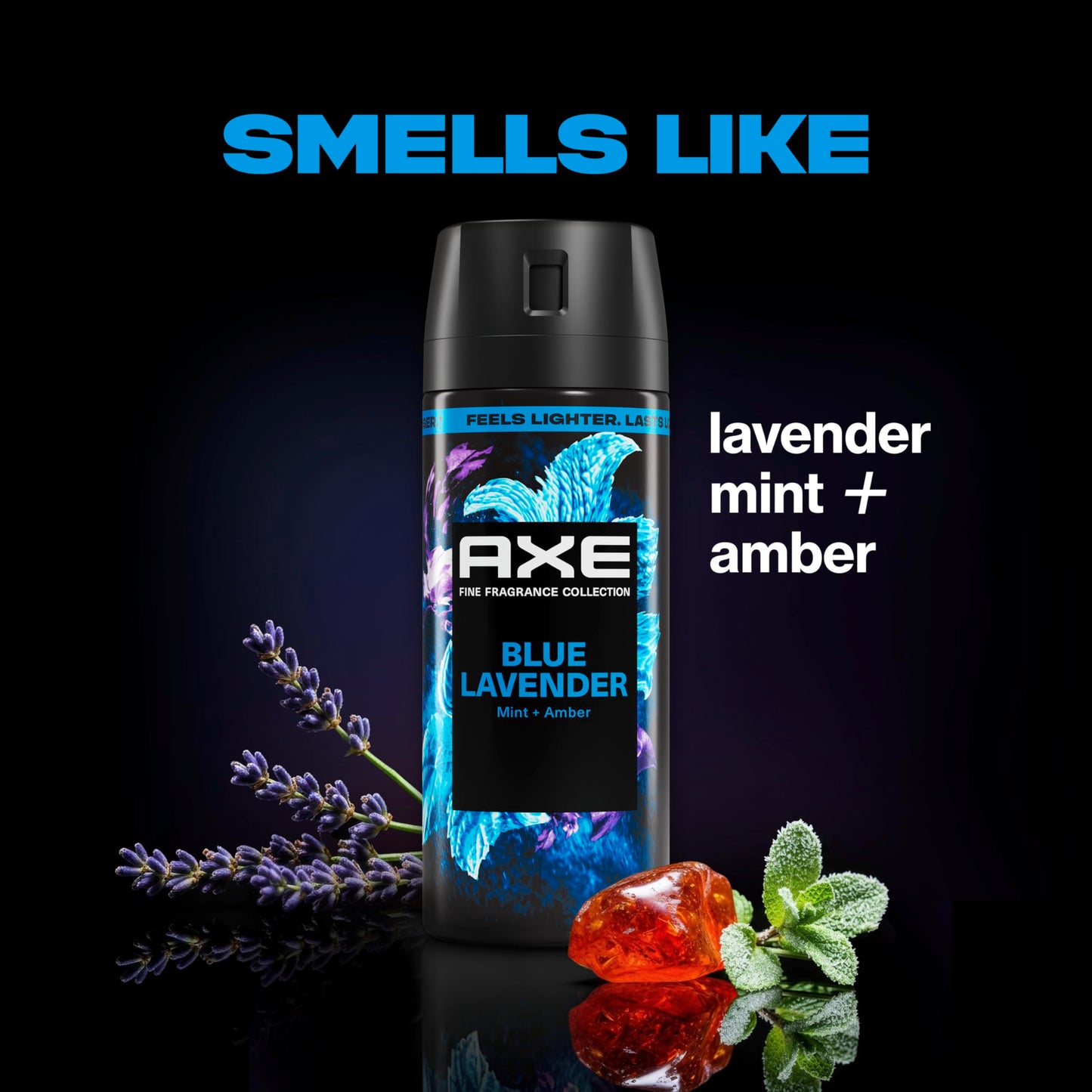 AXE Fine Fragrance Collection Body Spray 3 Count Blue Lavender 72 Hour Freshness Aluminum Free 2.9 oz Beauty and Personal Care AXE