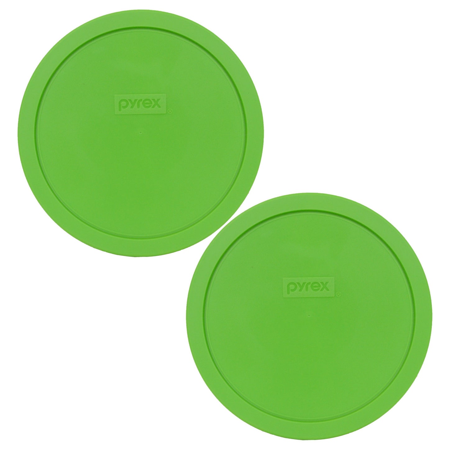 Pyrex 7402-PC 6/7-Cup Green Food Storage Replacement Lid (2-Pack) - Made in USA