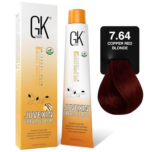 GK HAIR Global Keratin Professional Hair Color Cream Tube (3.4 Fl Oz/100ml) Nourishing & Cleansing Colors for Styling High Performance Long Lasting