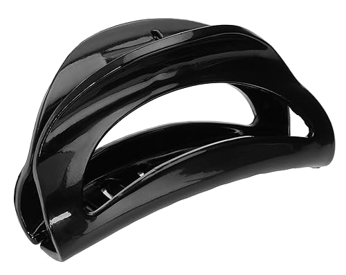 France Luxe Belle Cutout Curve Claw Clip - Black