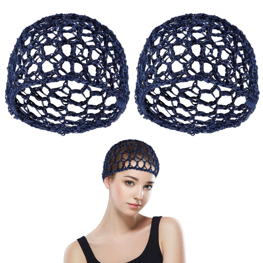 Piriuuo 2 Pcs Hair Nets Cap, Hair Cap for Sleeping Elastic Mesh Crochet Hair Net Snoods for Women Soft Shower Caps Hair Wrap Net for Silk Press Cover Beauty and Personal Care Piriuuo