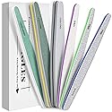 MORGLES Emery Boards Professional Grit Nail File Pack for Acrylic/Natural/Gel Nails (100/150/180/220/240/280/1000/4000 Grit)