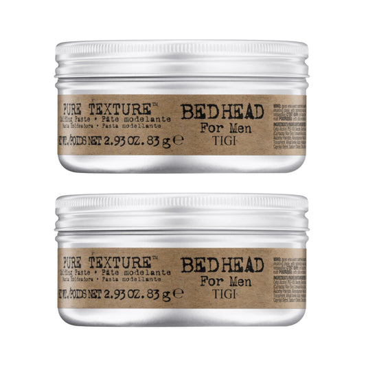 TIGI Bed Head for Men Pure Texture Hair Molding Paste - Use for Texture & Separation - Versatile Cream-to-Paste Fusion - For Men's Hairstyles - Use on