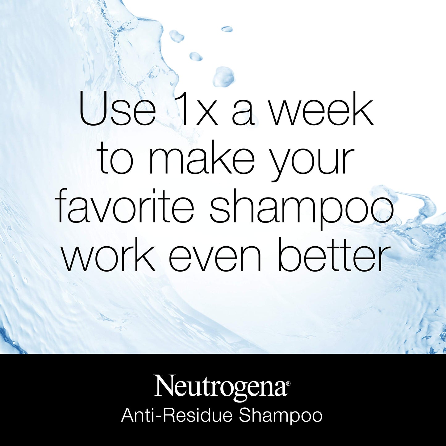 Neutrogena Anti-Residue Clarifying Shampoo, Gentle Non-Irritating Clarifying Shampoo to Remove Hair Build-Up & Residue, 12 fl. oz