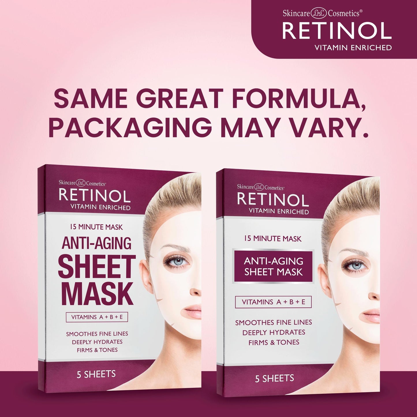 LIVAURA Retinol Anti-Aging Sheet Mask - Hydrating Vitamin-Enriched 15 Minute Treatment With Collagen Firms Face - Exfoliates for Improvement In Tone
