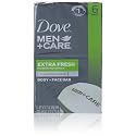 Dove Men+care Extra Fresh Body + Face Soap Bars, 3.17 (Pack of 6)
