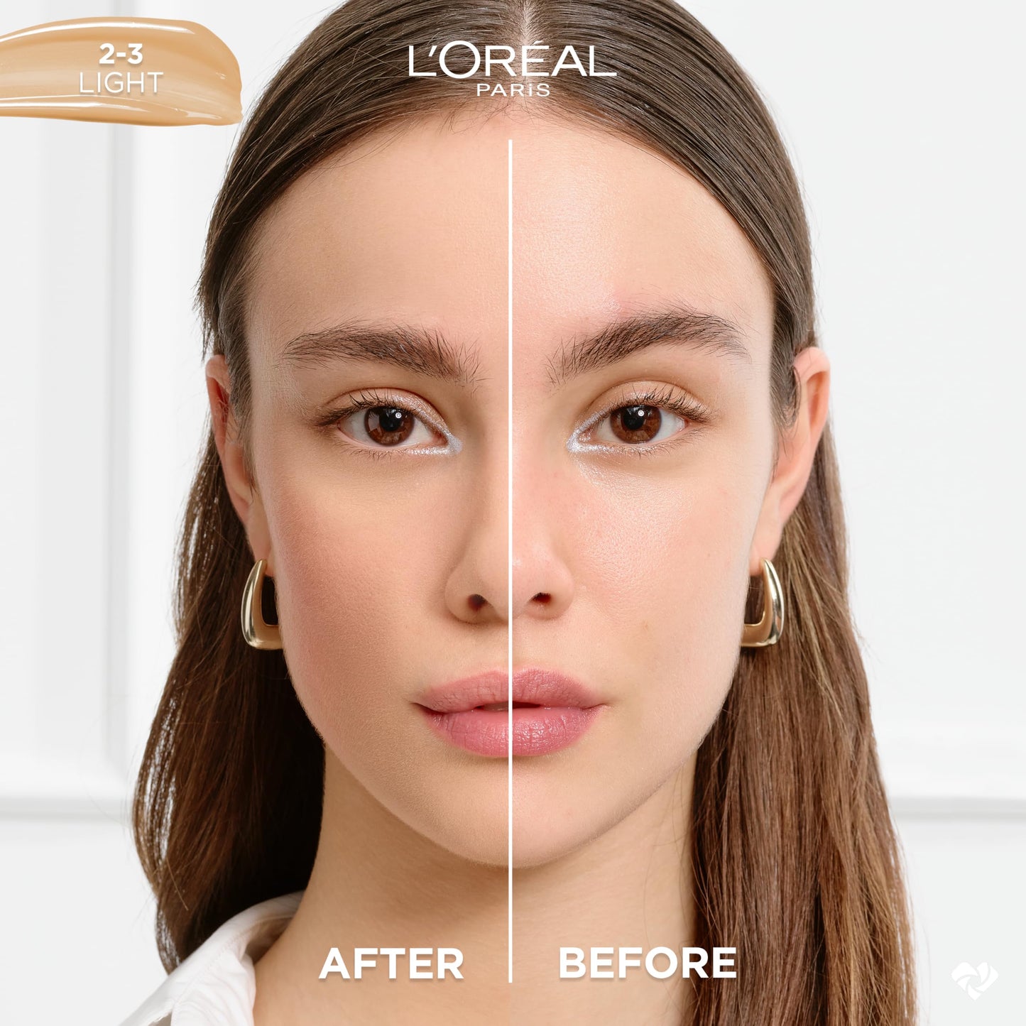 L'Oreal Paris True Match Nude Hyaluronic Tinted Serum Foundation with 1% Hyaluronic acid, Light 2-3, 1 fl. oz. Beauty and Personal Care L'Oreal Paris