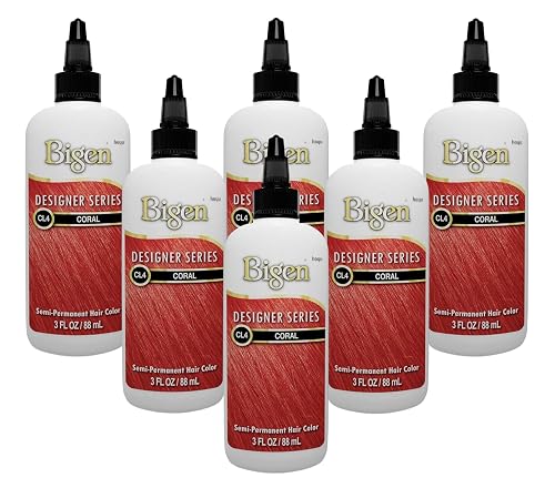 Bigen Semi-Permanent Haircolor #Cl4 Coral 3 Ounce (Pack of 6)