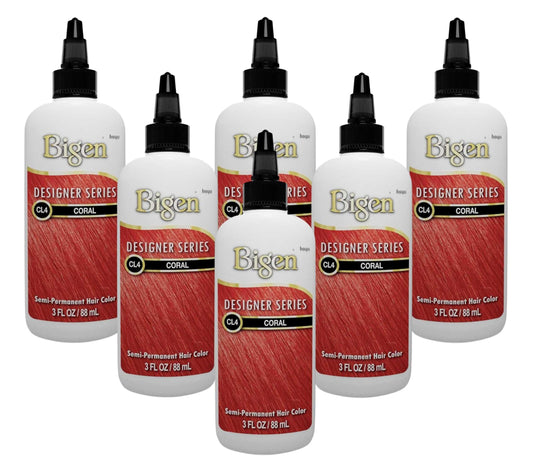 Bigen Semi-Permanent Haircolor #Cl4 Coral 3 Ounce (Pack of 6)