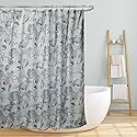 Linen Store Shower Curtain for Bathroom Printed Durable Fabric Canvas Shower Tub Decor, Wateresistant Curtains, 70"x70" Marina