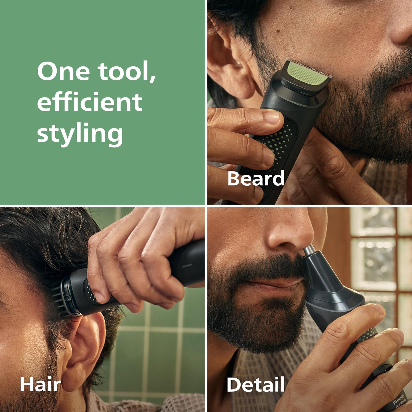 Philips Norelco All-in-One 3000 Series 13 in 1 Trimmer, Beard Styler & Men's Hair Clipper, 9 Length Settings & Self-Sharpening Skin-Friendly Blades Beauty and Personal Care Norelco