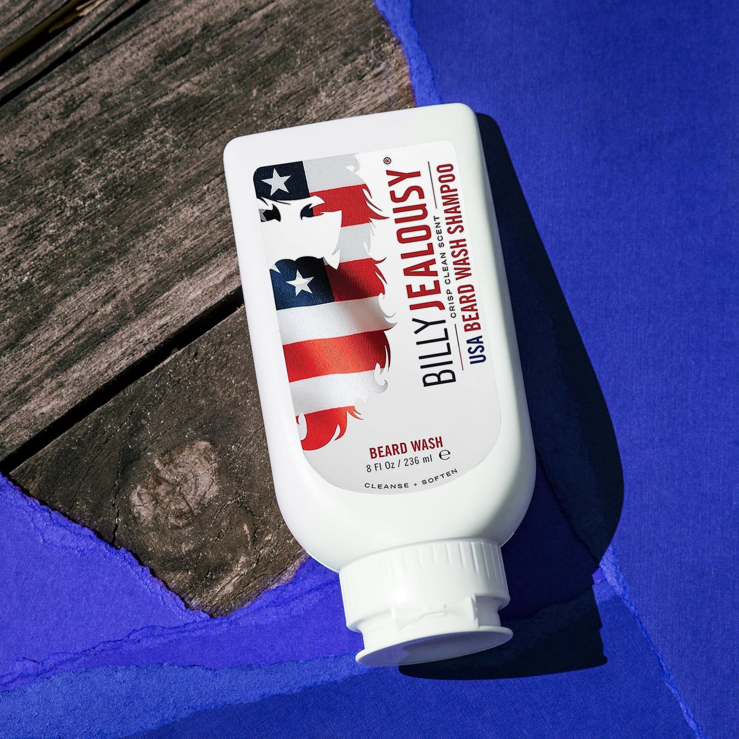 Billy Jealousy USA Beard Wash for Men Enriched With Softening & Hydrating Aloe Plus Strengthening and Conditioning Green Tea Extracts for Manageable